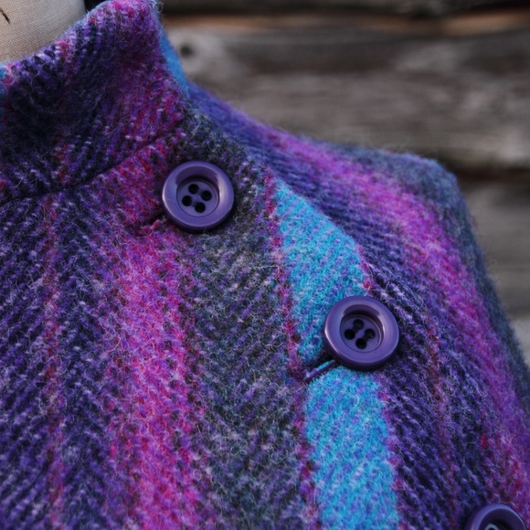 VINTAGE JIMMY HOURIHAN WOOL CAPE SIZE MEDIUM TO LARGE - Picture 4 of 9